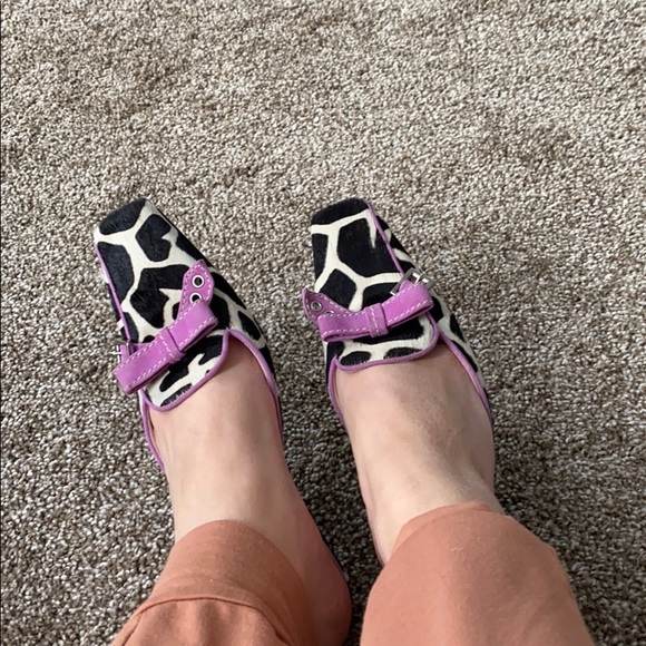 Prada cow print pony hair kitten heeled mules - Picture 4 of 4